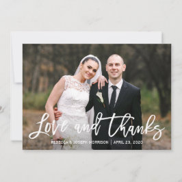 Tarjeta De Agradecimiento Boda de girasoles rusos. Gracias