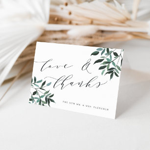 Tarjeta De Agradecimiento Boda de Harvest Sage Gracias