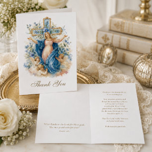 Tarjeta De Agradecimiento Boda de la Asunción Católica de María