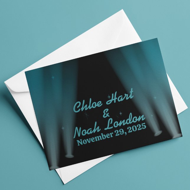 Tarjeta De Agradecimiento Boda de las luces de Hollywood (Subido por el creador)