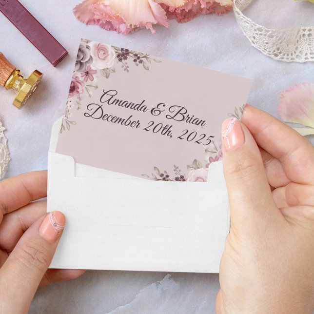 Tarjeta De Agradecimiento boda de los Marrones Profundos de los años 1980 (Subido por el creador)