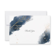 Boda de mantas de oro de color azul marino Splash