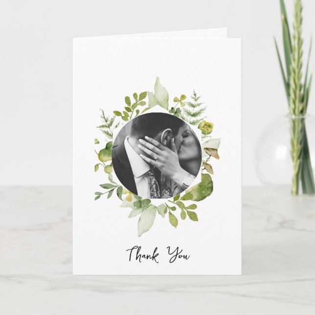 Tarjeta De Agradecimiento Boda de mariposa de flor de campo romántico (Anverso)