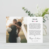 Boda de mensajes impresos de verde de corazón rosa