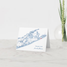 Tarjeta De Agradecimiento Boda de Montauk en Nueva York