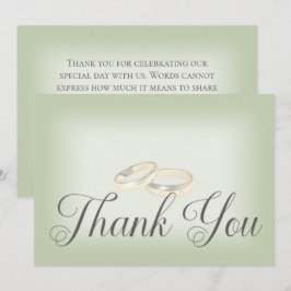 Tarjeta De Agradecimiento Boda de oro anota en Boda sabio