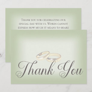 Tarjeta De Agradecimiento Boda de oro anota en Boda sabio