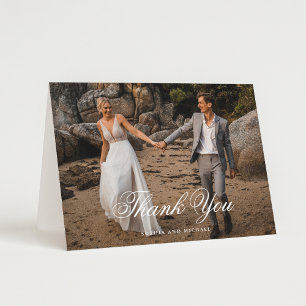 Tarjeta De Agradecimiento Boda de Photo Blank