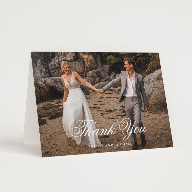 Tarjeta De Agradecimiento Boda de Photo Blank (Subido por el creador)