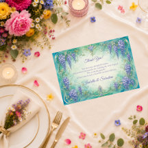 Boda de Romance Etéreo Art Nouveau con glicinas