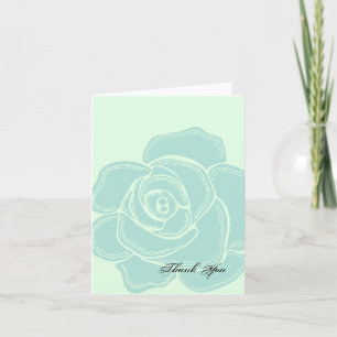 Tarjeta De Agradecimiento Boda de Rosa de fábrica