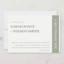 Boda de tipografía gris moderno de negrita mínima