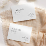 Tarjeta De Agradecimiento Boda de tipografía ultra minimalista<br><div class="desc">Dígale a sus amigos y familia su más sincero agradecimiento con nuestra tarjeta de agradecimiento de nuestro boda de tipografía moderna y ultra minimalista. Personalizar el color de los elementos y el texto a lo largo de este diseño para que coincida perfectamente con el tema boda. Este diseño es perfecto...</div>