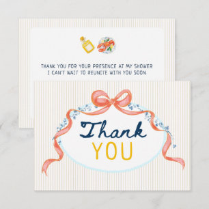 Tarjeta De Agradecimiento Boda de verano italiana
