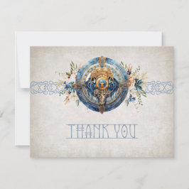 Tarjeta De Agradecimiento Boda de Viking