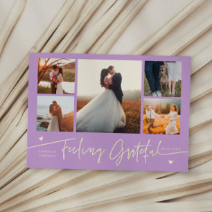 Tarjeta De Agradecimiento Boda de Wisteria agradecida Multi Foto
