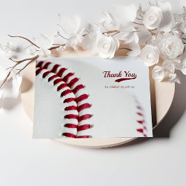 Tarjeta De Agradecimiento Boda del tema del béisbol de presupuesto