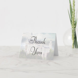 Tarjeta De Agradecimiento Boda del tema del castillo gracias