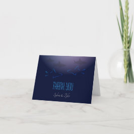 Tarjeta De Agradecimiento Boda del Tiburón Azul