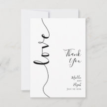 Boda, Elegante, Simple, Letra, Gracias
