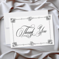 Boda elegante vintage barroco blanco y negro