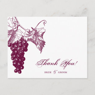 Tarjeta De Agradecimiento Boda en el País del Vino