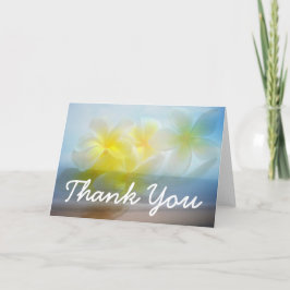 Tarjeta De Agradecimiento Boda en el Paraíso Tropical