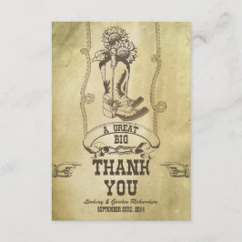 Tarjeta De Agradecimiento boda en países occidentales gracias a las cartas
