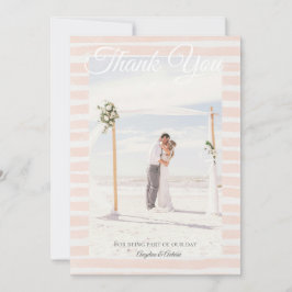 Tarjeta De Agradecimiento Boda en St. Tropez 