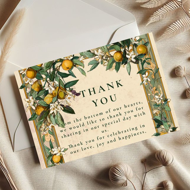 Tarjeta De Agradecimiento Boda Flor de Limón (Subido por el creador)