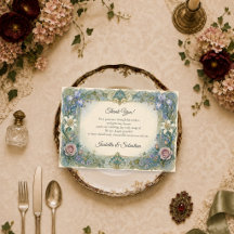 Boda floral Art Nouveau etérea