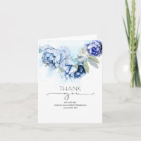 Boda floral azul agitado y naval gracias