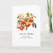Boda floral de caqui