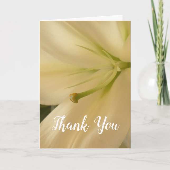 Tarjeta De Agradecimiento Boda Floral Gracias Cartas (Anverso)