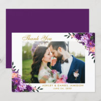Boda Floral púrpura ultra violeta Gracias GP