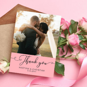 Tarjeta De Agradecimiento Boda fotográfico