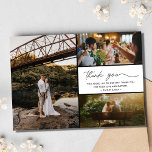 Tarjeta De Agradecimiento Boda fotográfico Simple Moderno 3 Gracias<br><div class="desc">Enviar gratitud nunca ha sido más elegante o personal con nuestro Boda fotográfico Simple Modern 3 Gracias Cartas, valorar los momentos llenos de amor y extender su más sincero agradecimiento de una manera que deje una impresión duradera. Diseñadas con sofisticación y personalizadas para capturar tu única historia de amor, estas...</div>