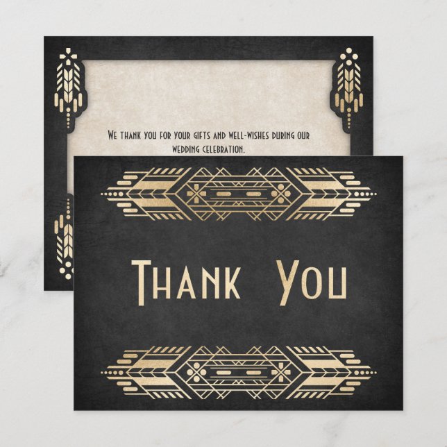 Tarjeta De Agradecimiento Boda Geek Black de videojuego (Anverso / Reverso)