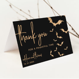 Tarjeta De Agradecimiento Boda Gótica Hasta que la Muerte nos Separe
