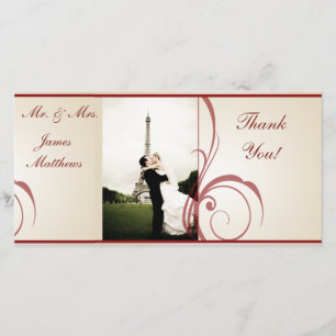 Tarjeta De Agradecimiento Boda Gracias