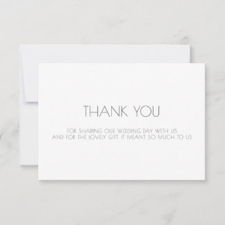 Tarjeta De Agradecimiento Boda Gracias