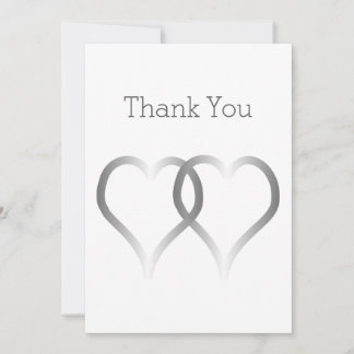 Tarjeta De Agradecimiento Boda Gracias Caracas Plateadas