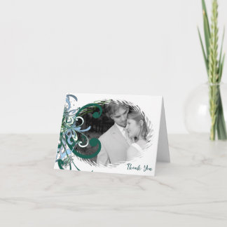 Tarjeta De Agradecimiento Boda Guardar la fecha de su foto
