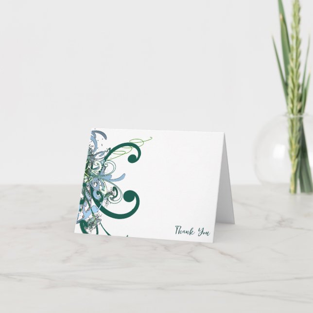 Tarjeta De Agradecimiento Boda Guardar la fecha de su foto (Anverso)