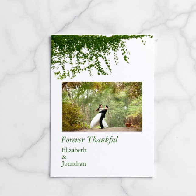 Tarjeta De Agradecimiento Boda Hanging Ivy Greenery (Subido por el creador)