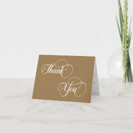 Tarjeta De Agradecimiento Boda islámico minimalista elegante