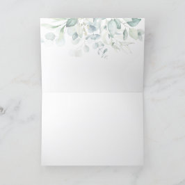 Tarjeta De Agradecimiento Boda judío Todah Rabah Hebrew Eucalyptus