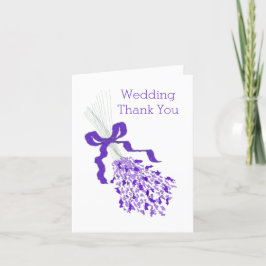 Tarjeta De Agradecimiento Boda Lavender