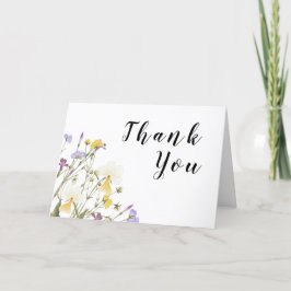 Tarjeta De Agradecimiento Boda Lilac de acuarela