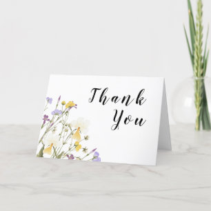 Tarjeta De Agradecimiento Boda Lilac de acuarela